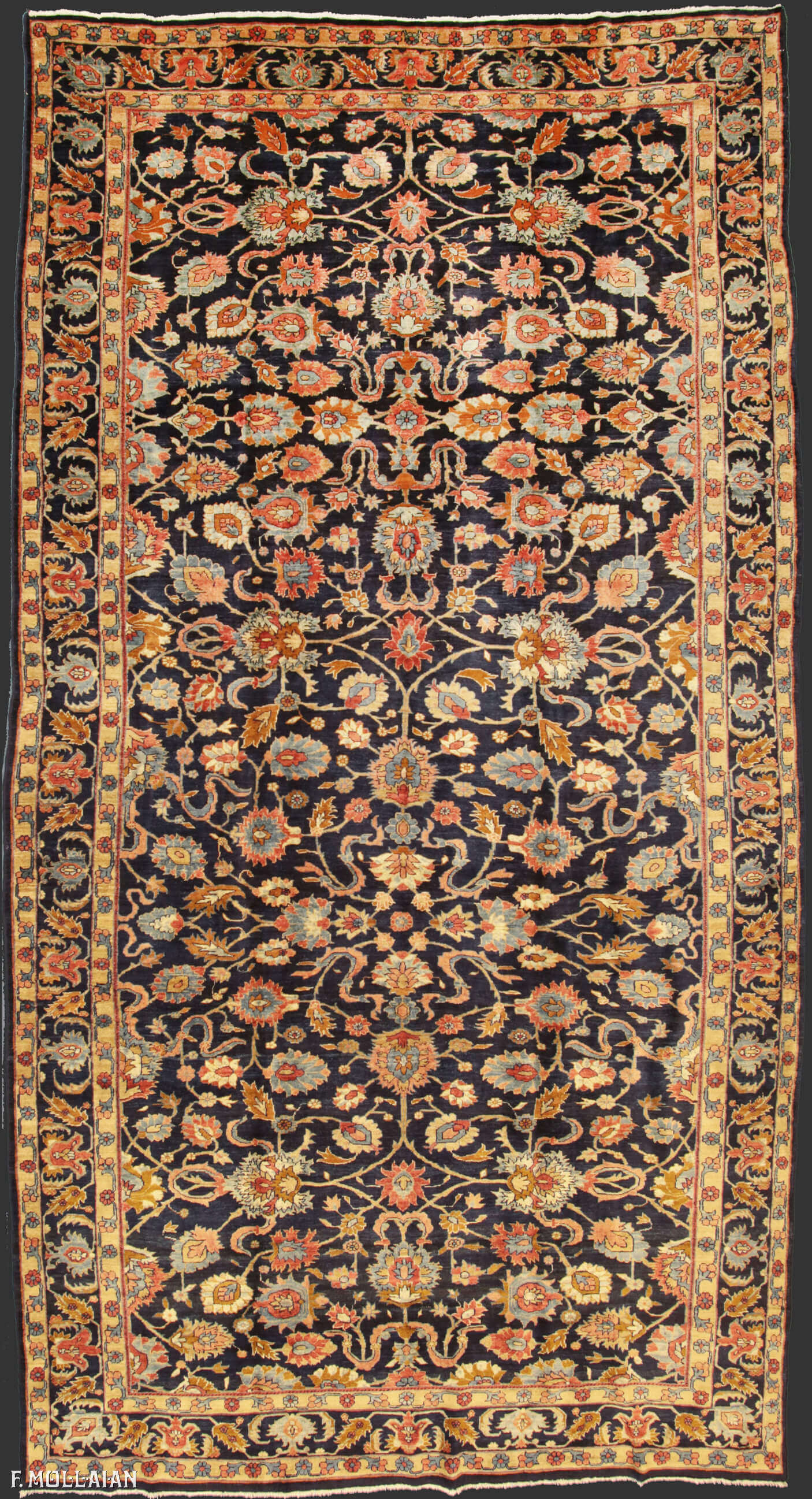 Tapis Persan Sarouk Mohajeran n°:92116590